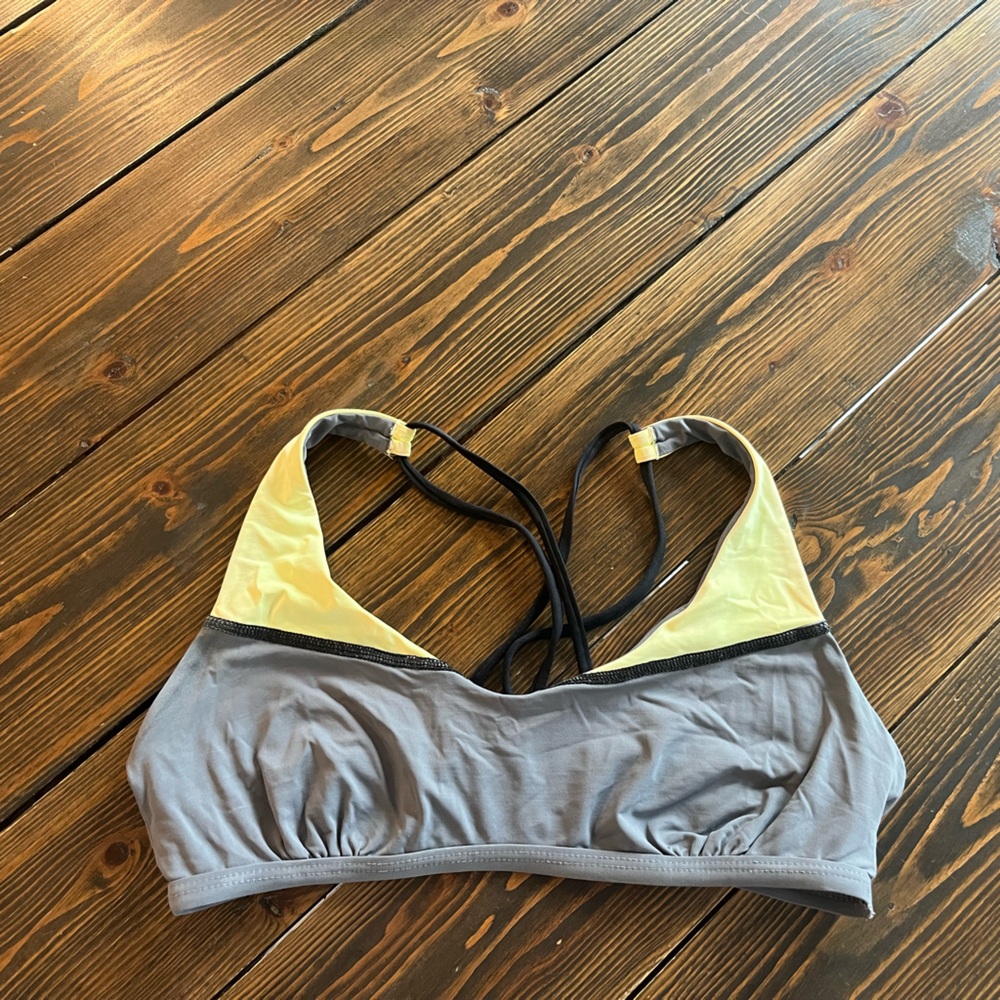 LSpace Gray and Yellow Women's Bralette
